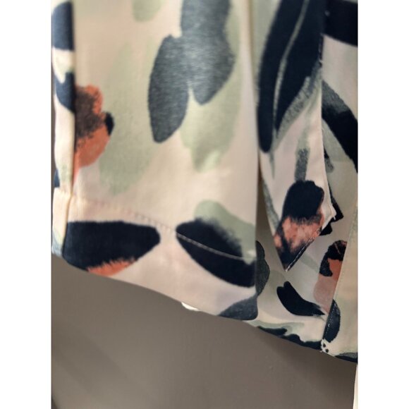 Floral Button-Down Belted Shirt Dress - XS - A New Day - Lightweight Fabric - Picture 6 of 7